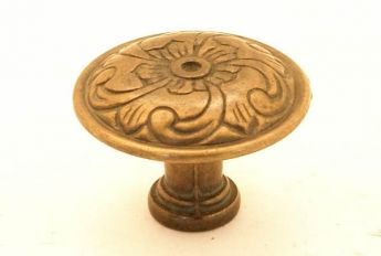 Knopje klassiek brons antiek 25mm