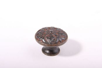 Knopje roest rond 29mm Franse lelie