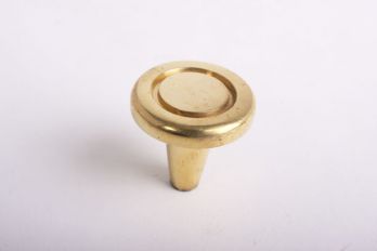retro knop messing polijst rond 31mm