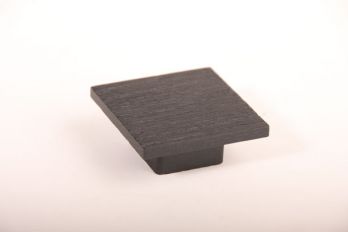 Greep vierkant hout 55mmx55mm donkere Wengé kleur