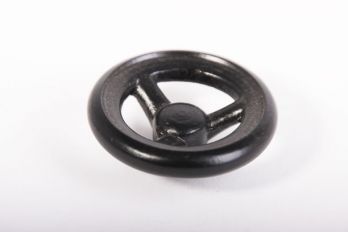 Greepje/knopje 48mm industriële afsluiter zwart