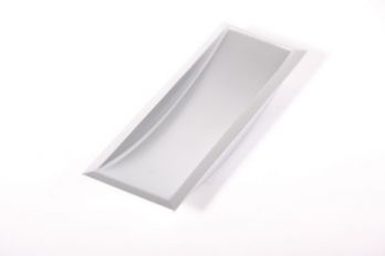 Moderne schuifdeur greep infrees rechthoek mat nikkel 100mm