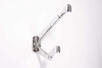 Kapstokhaak Art Deco chroom blinkend gepolijst