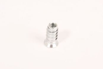 Rampamoer M6 x 20mm wit verzinkt - inschroefmoer per 10 stuks