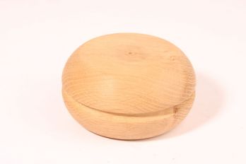 Bolpoot rond eiken met rand 115mm x 60mm massief eikenhout