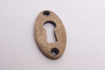 Sleutelrozet klassiek ovaal brons antiek 25mm