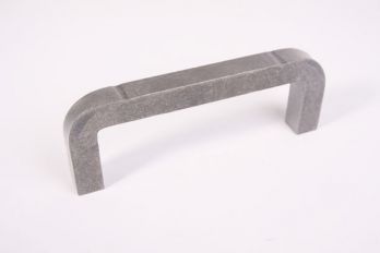 Greep robuust vierkant met ronde hoek antiek grijs 205mm