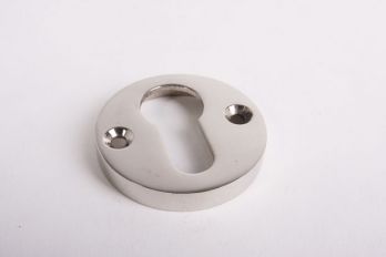 Cilinderrozet Bauhaus blinkend nikkel rond 45mm