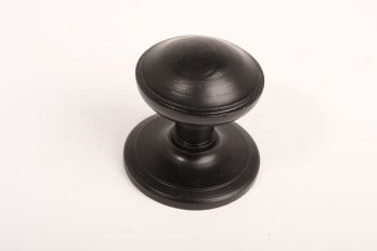 Voordeurknop rond 73mm zwart