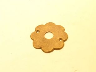 Rozet bloem voor deurklink brons antiek of roest 60mm
