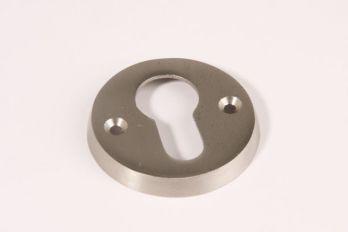 Rozet voor cilinderslot geborsteld nikkel diameter 50mm