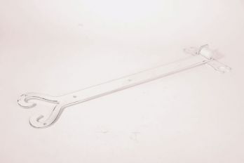 Zwaar gesmeed ijzeren deurscharnier antiek wit duimscharnier voor poort of luik 60cm zs