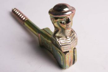 Luikvastzetter herder gegalvaniseerd geel verzinkt 33mm