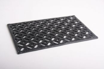 Rooster rechthoekig gietijzer zwart 20x33cm