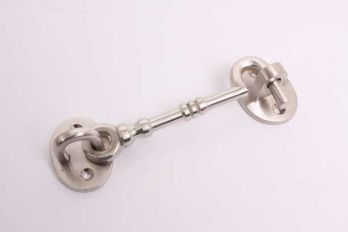 Kajuithaak of windhaak geborsteld nikkel 120mm uitzetlengte (135mm totaal)