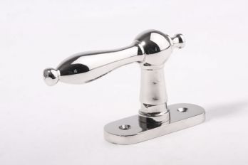 Raamkruk landelijk blinkend nikkel 7mm pen