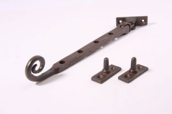 Raamuitzetter met krul Roest of tinkleur 240mm - 8,5mm