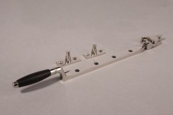 Raamuitzetter ton-model blinnkend chroom met ebbenhout 33cm - 8mm