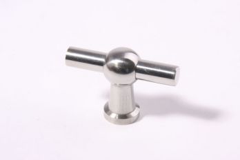 Knop RVS (massief) 45mm kraanknop GEPOLIJST