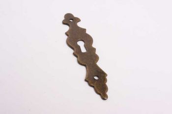 Sleutelplaat voor kastdeurtjes brons antiek verticaal 25mm