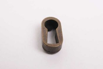 Sleutelentree antiek brons voor in het hout 20mm x 10mm