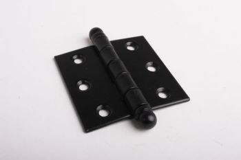 Scharnier zwart 63mm voor binnendeuren en ramen met bolkop