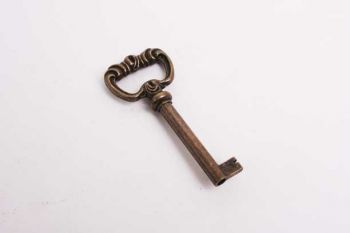 Sleutel voor meubelslot brons antiek 40mm