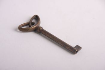 Klassieke art nouveau sleutel brons antiek voor slot gat 55mm
