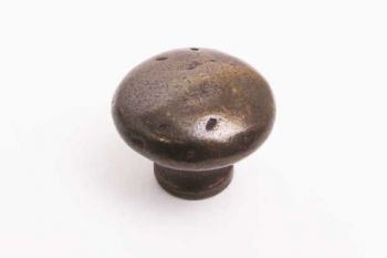 Ronde knop voor meubelen en keukens brut brons antiek 30mm