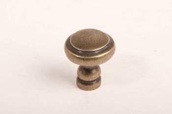 Klassieke knop voor meubel en keuken brons antiek rond 29mm