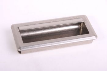 Greep infrees zilver antiek 96mm (107x51mm)
