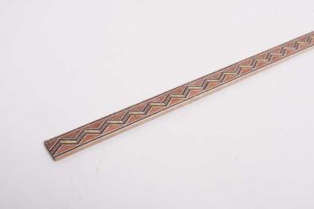 Fineer strip hout met zigzag patroon voor marquetrie 13mm