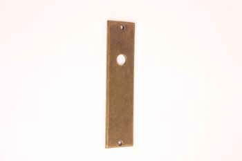 Deurplaat kortschild brons antiek 172mm per stuk