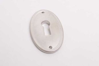 Sleutelplaat ovaal modern mat nikkel 27mm