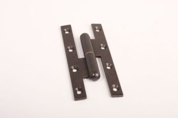 Scharnier paumelle rechts hoogte 140mm en breedte 60mm roest