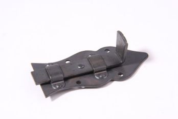 Meubelschuifje zwart/grijs 80mm recht