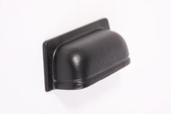 Greep zwart 90mm - stoere komgreep 32mm