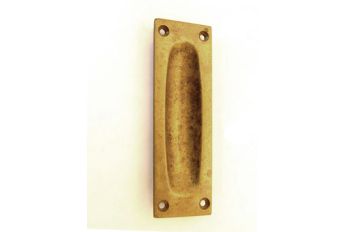 Greep brons antiek 100mm schuifdeur