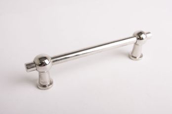 Greep Chemin de Fer blinkend nikkel 64mm, 96mm, 110mm of 128mm