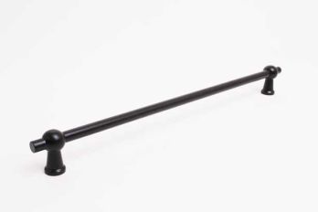 Greep Chemin de Fer ijzer zwart boormaat 320mm of 480mm