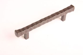 Greep geribbeld brut roest of zwart 128mm