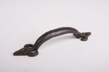 Greepje klassiek gietijzer roest 125mm - Fleur de Lis