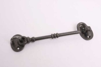 Kajuithaak gietijzer grijze tinkleur voor het vastzetten van deuren 150mm (165mm totaal)