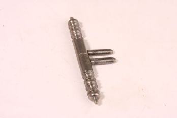 Paumelle scharnier 11mm metaal grijs (tinkleur) met sierknop