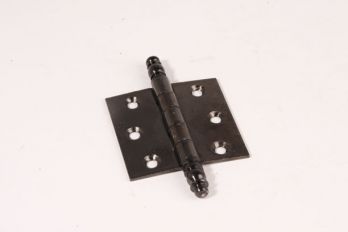 Scharnier zwart 63mm voor binnendeuren en ramen met sierknop