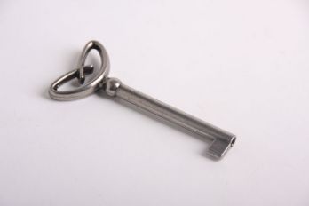 Klassieke art nouveau sleutel zilver antiek voor slot gat 55mm