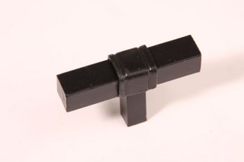 T-Knop ijzer zwart 63mm