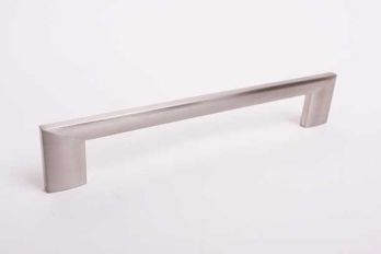 Minimalistische greep voor keuken of meubel geborsteld nikkel 160mm
