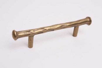 Keukengreep en meubelgreep brons antiek boormaat 96mm brut