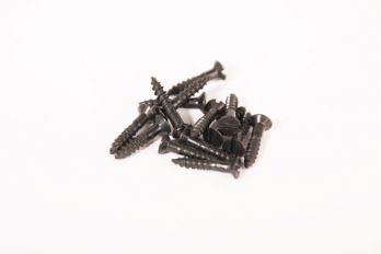 Schroeven platkop 3.0 x 20mm zwart gleuf 100 stuks